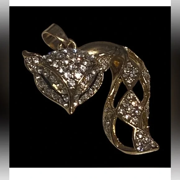 🦊 Crystal Articulating Fox Pendant #7630 - Picture 2 of 6